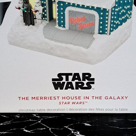 NIB Hallmark 2024 THE MERRIEST HOUSE IN THE GALAXY Star Wars Table Decoration - Picture 6 of 11